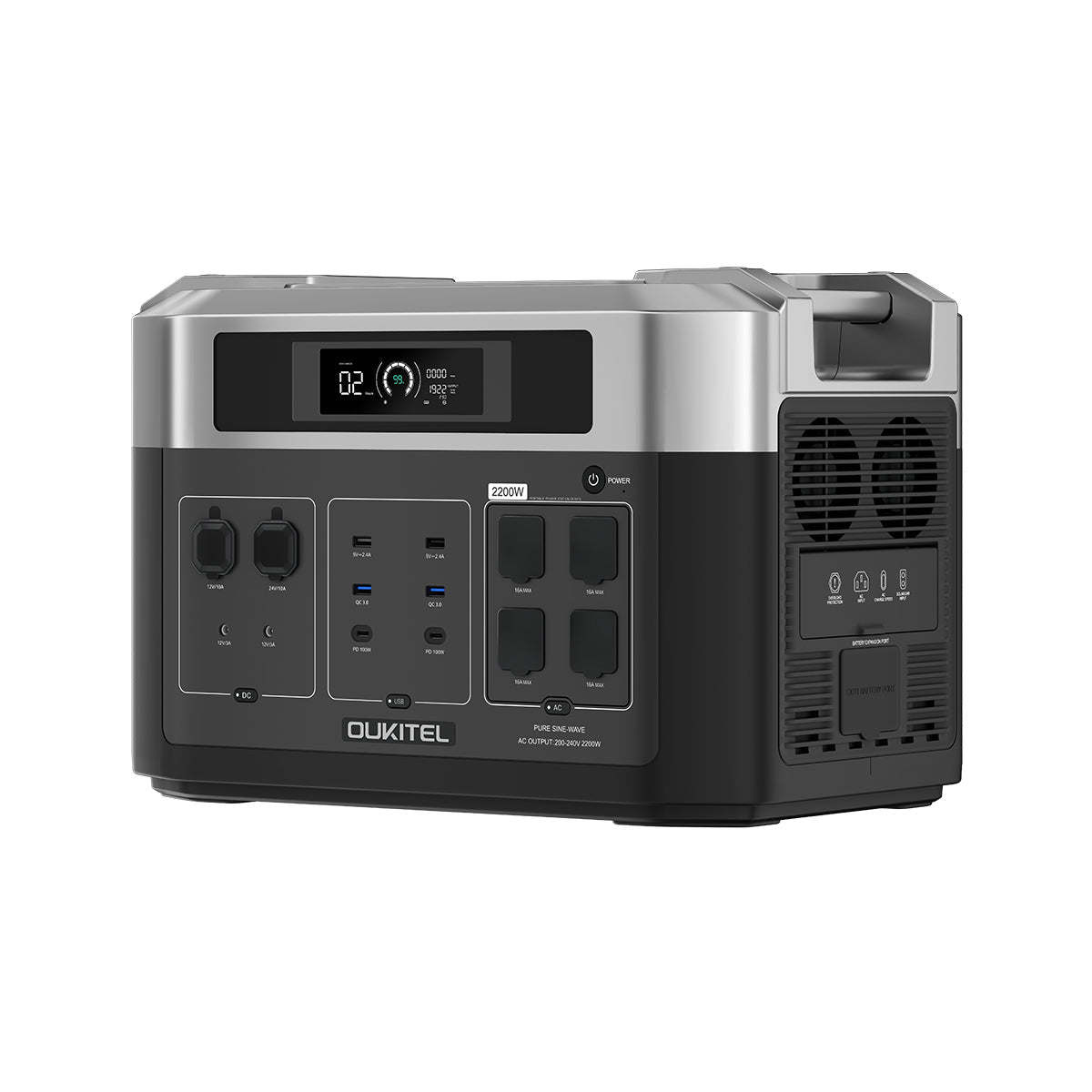 OUKITEL BP2000 Solar Generator 2200W