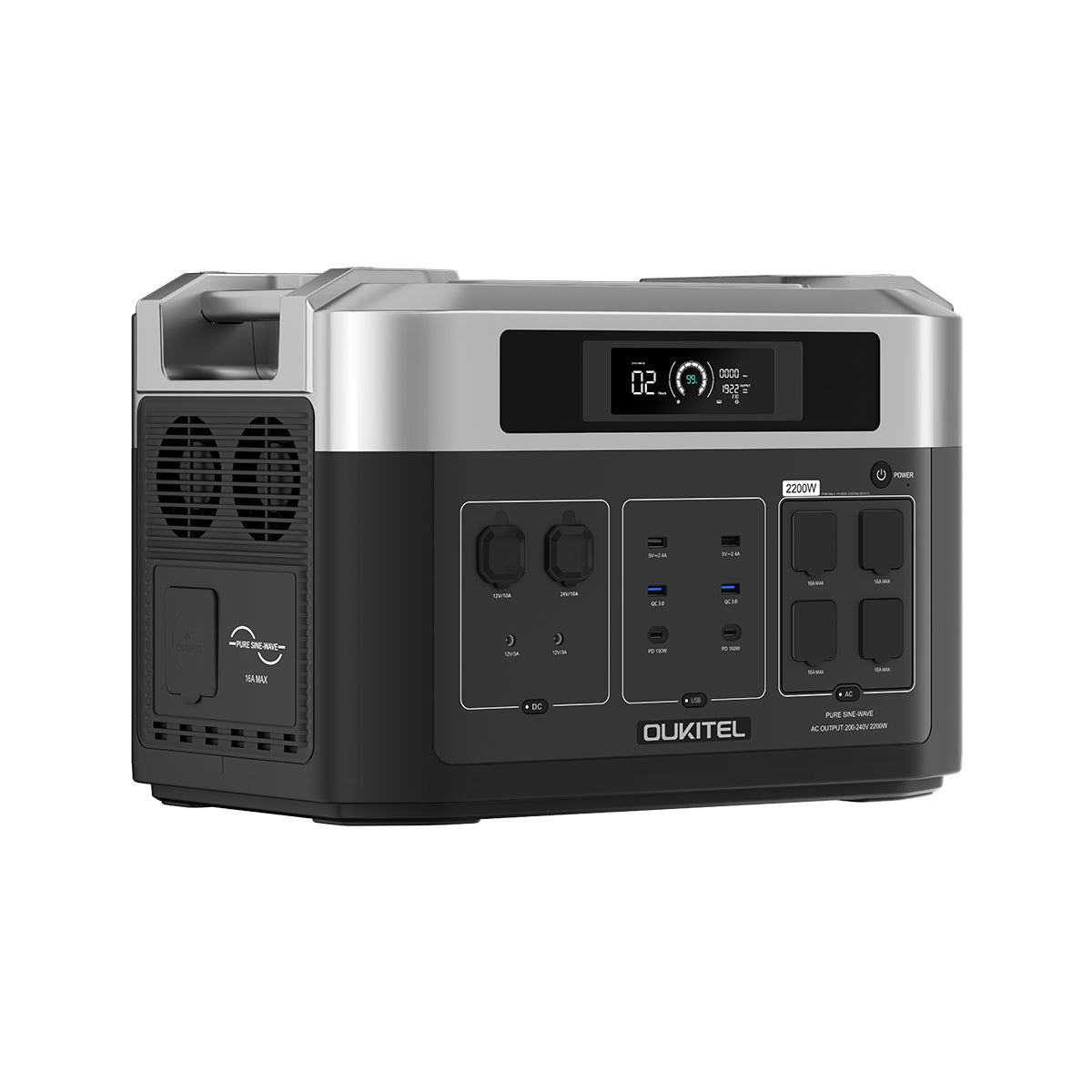 OUKITEL BP2000 Solar Generator 2200W