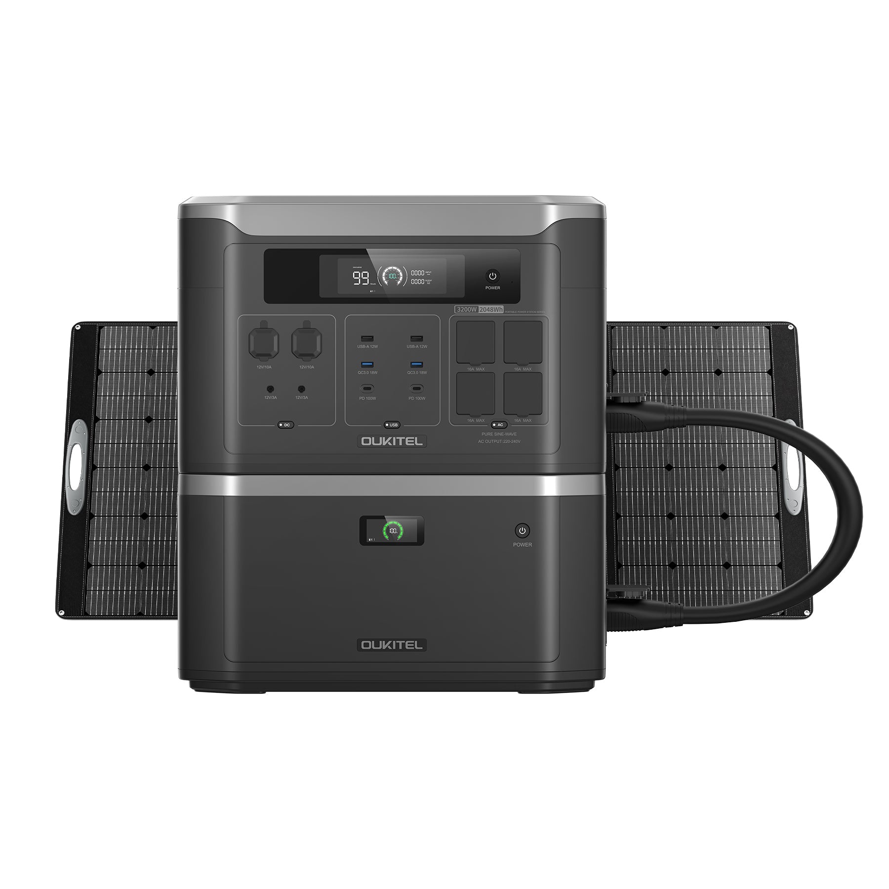 OUKITEL BP3000 Portable Power Station 3200W | 2048Wh
