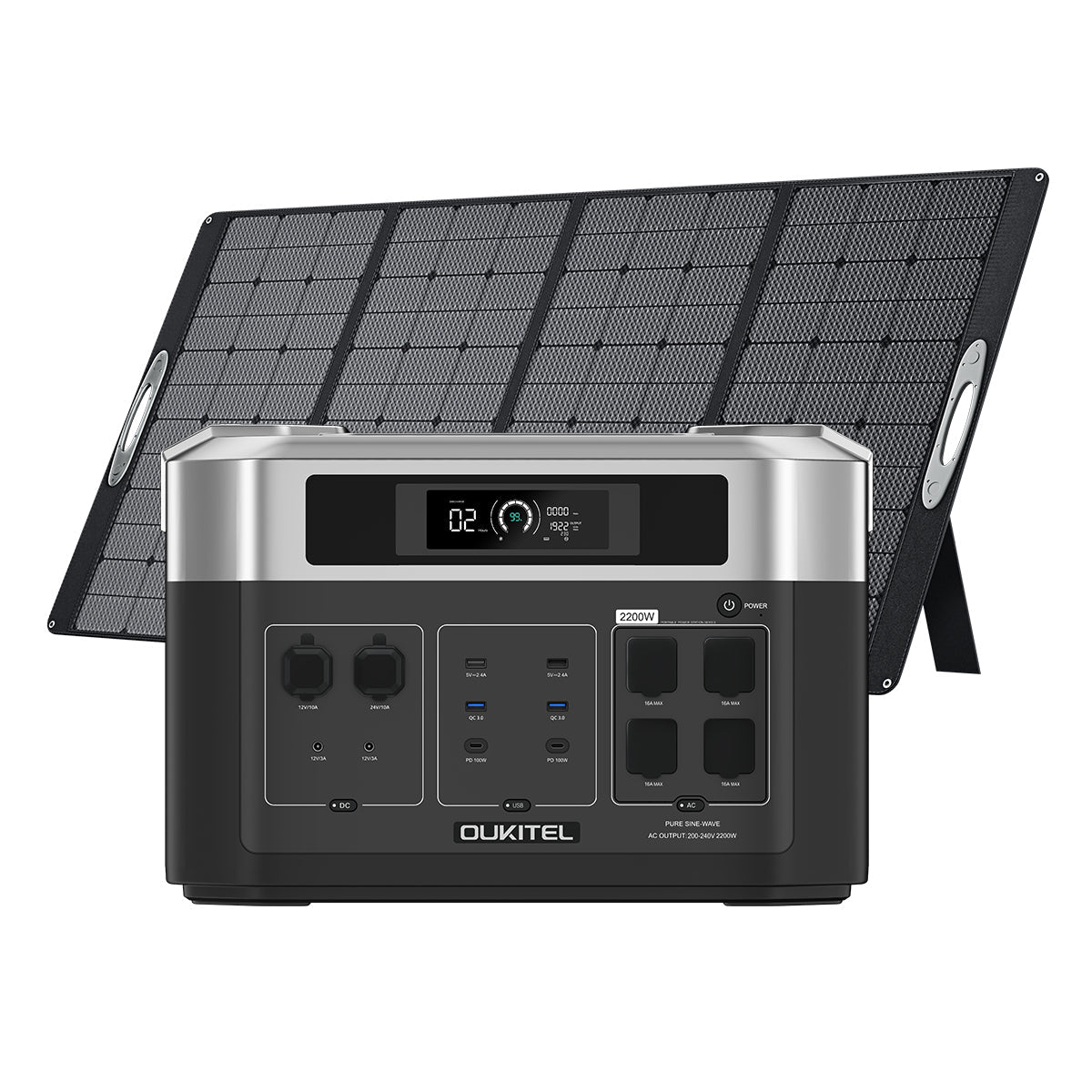 OUKITEL BP2000 Solar Generator 2200W