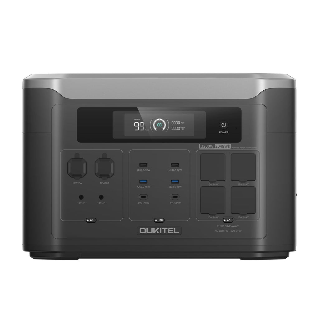 OUKITEL BP3000 Portable Power Station 3200W | 2048Wh