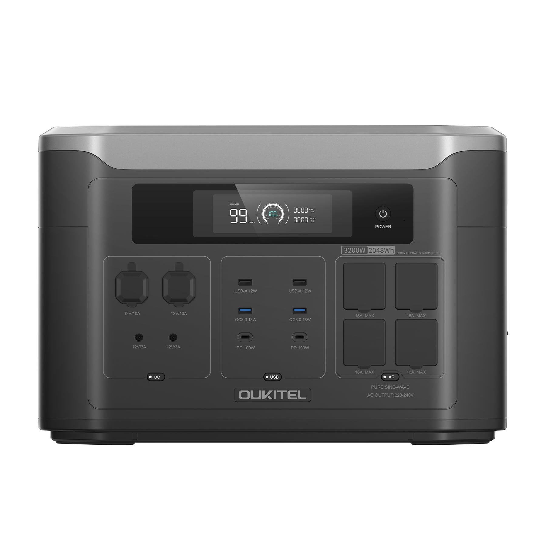 OUKITEL BP3000 Portable Power Station 3200W | 2048Wh