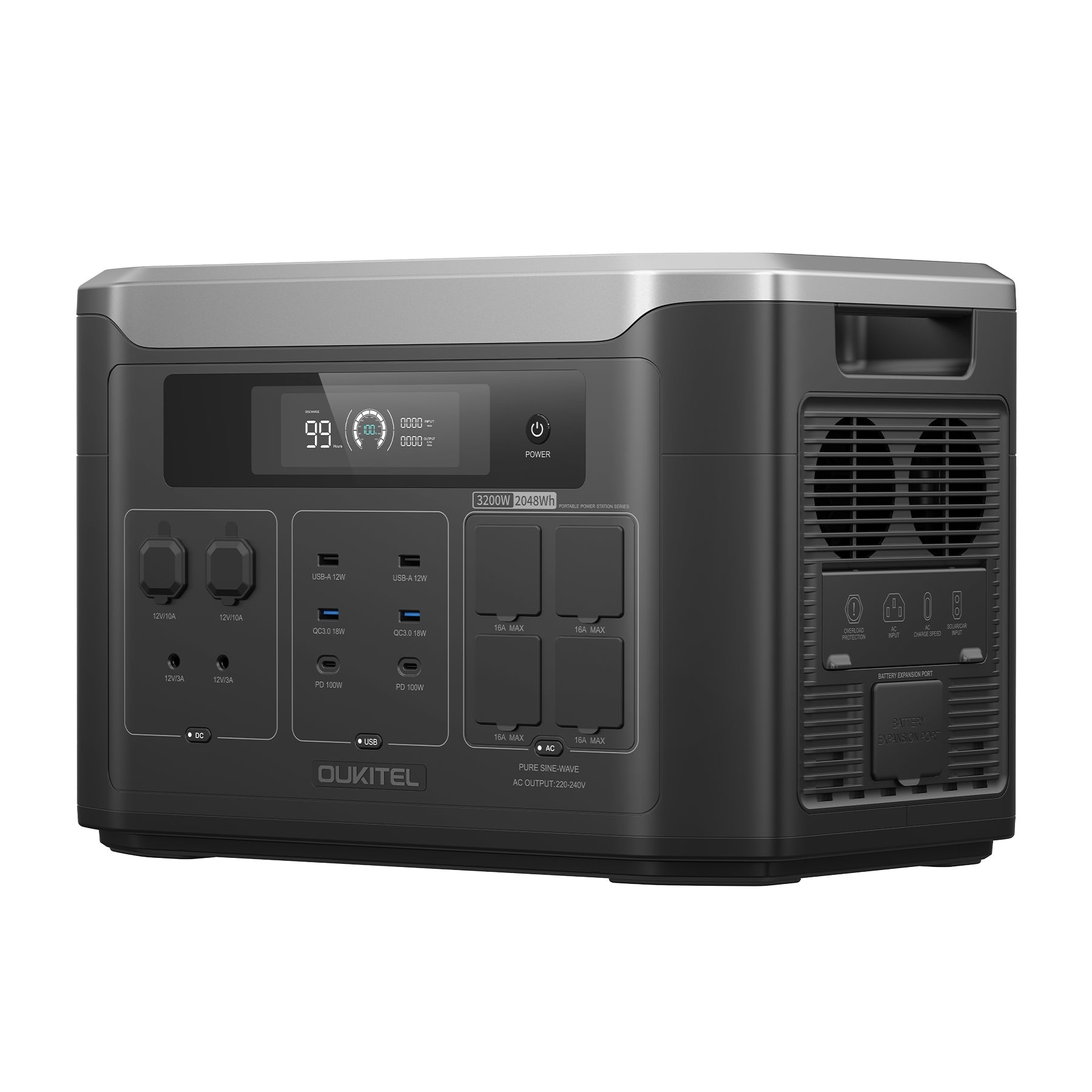 OUKITEL BP3000 Portable Power Station 3200W | 2048Wh