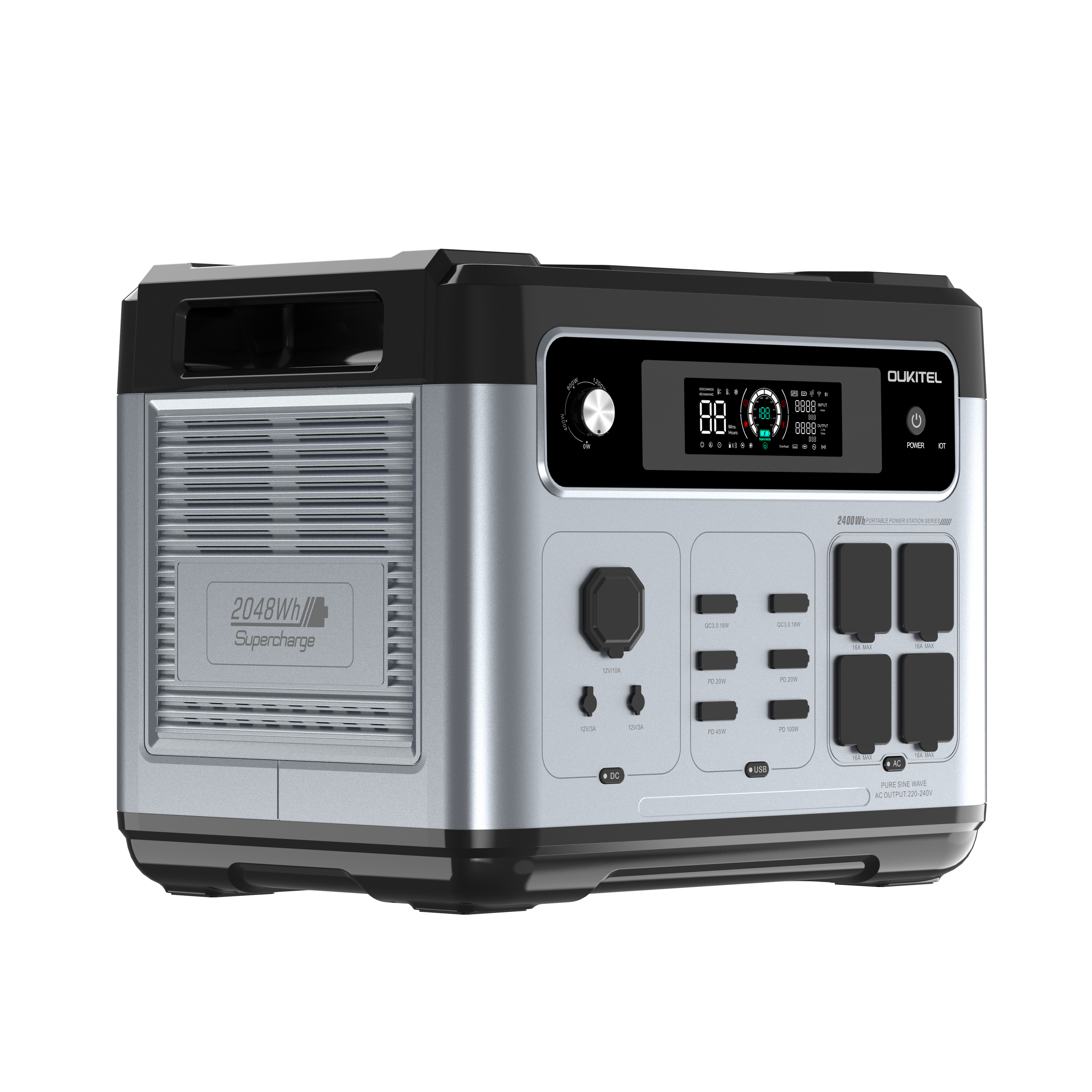 OUKITEL P2400 Portable Power Station 2400W/2048Wh